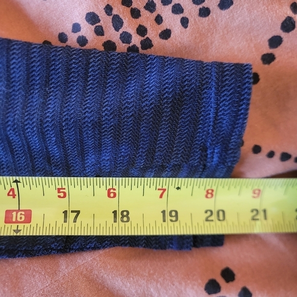 EUC Athleta Jacquard Intention Asymmetrical Zip Jacket navy Small - Picture 13 of 13